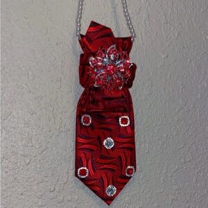 Hand Crafted Red & Black Decorative Neck Accessory